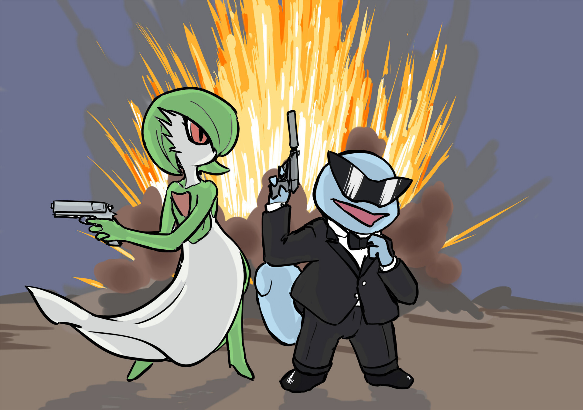 SquirtleBondAndGardyNoir