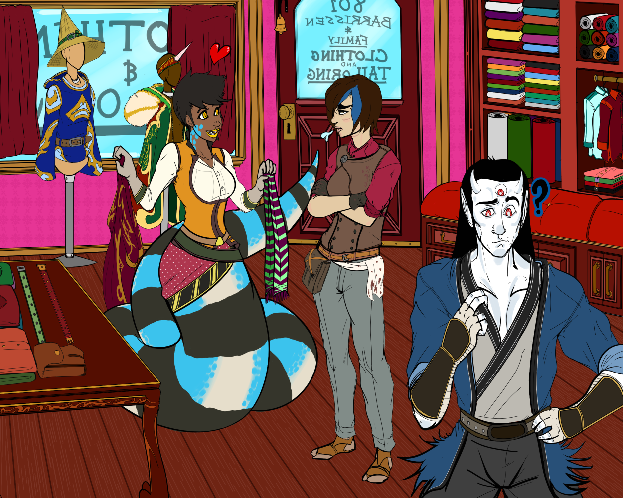 Crius, Calamity and Kijin Go Clothes-Shopping