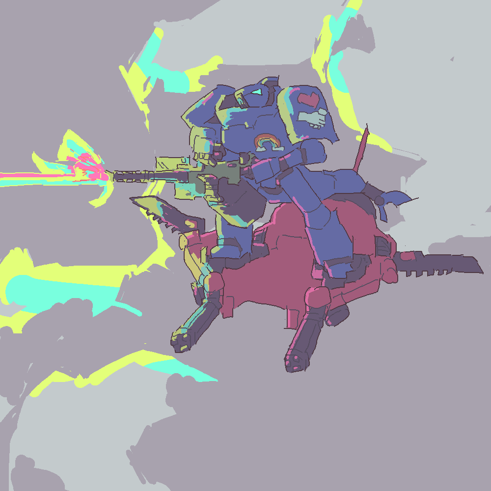 Space Marine shark in power armor